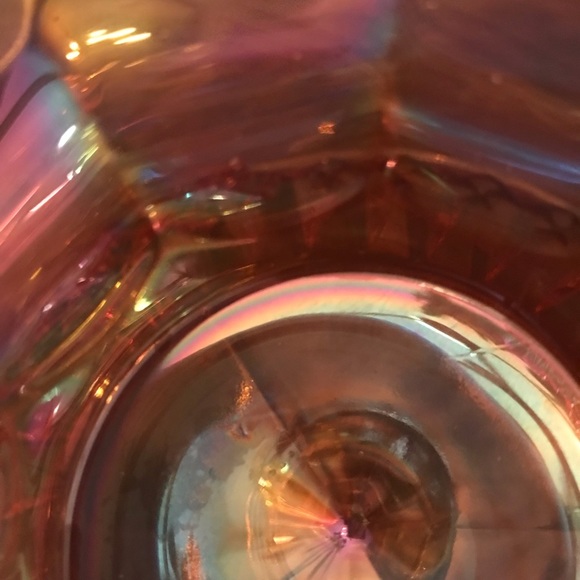 Vintage Imperial Glass Marigold Carnival Glass Compote Bowl - Picture 10 of 10